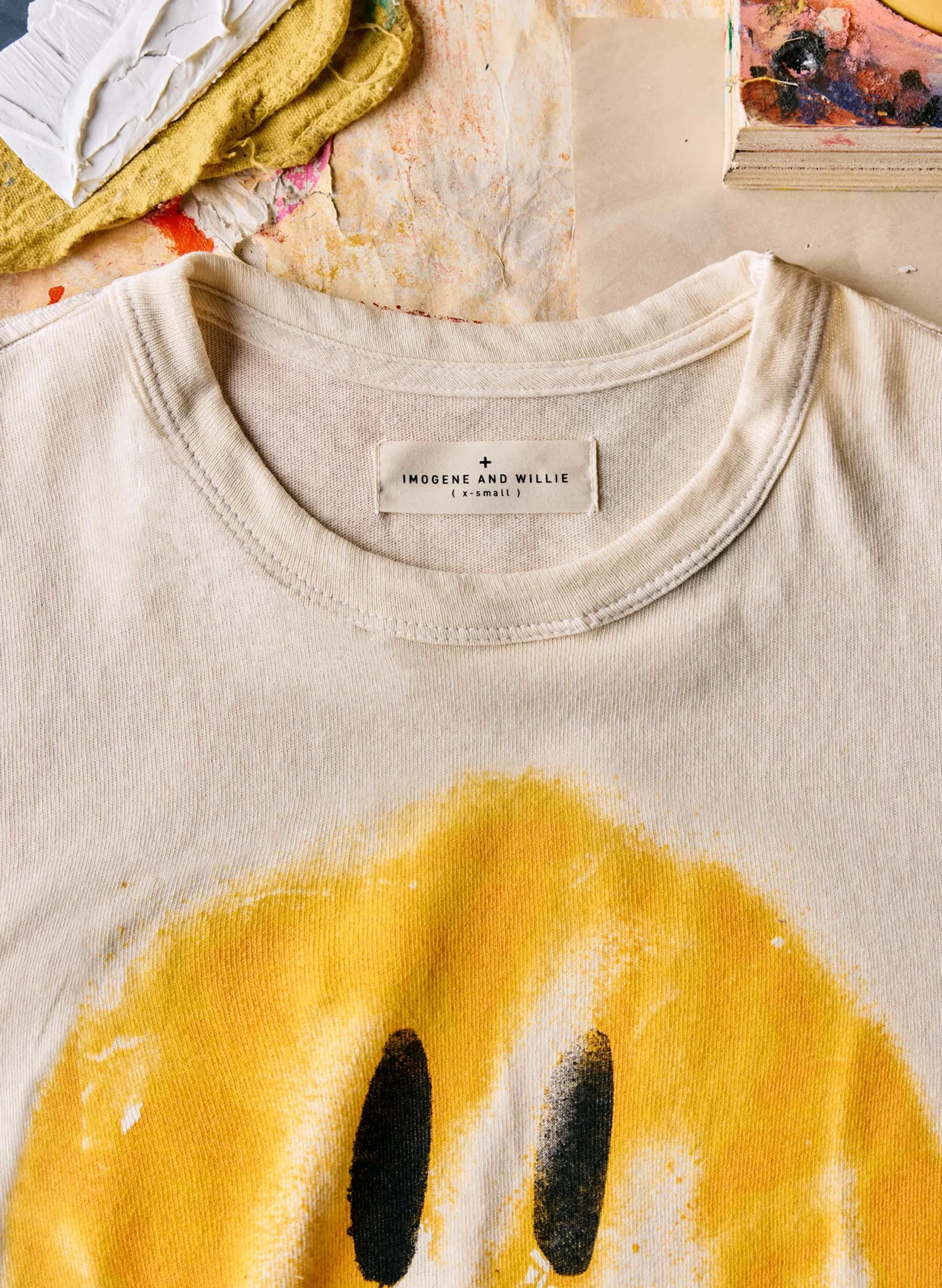 imogene + willie The "smiley" Tee|Women Graphic Tees|Graphic Tees
