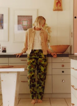 imogene + willie The Sonora Painted Camo Trouser|Women Pants & Shorts
