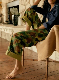 imogene + willie The Sonora Painted Camo Trouser|Women Pants & Shorts