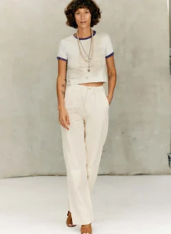 imogene + willie The Sonora Trouser In Natural Canvas|Women Pants & Shorts