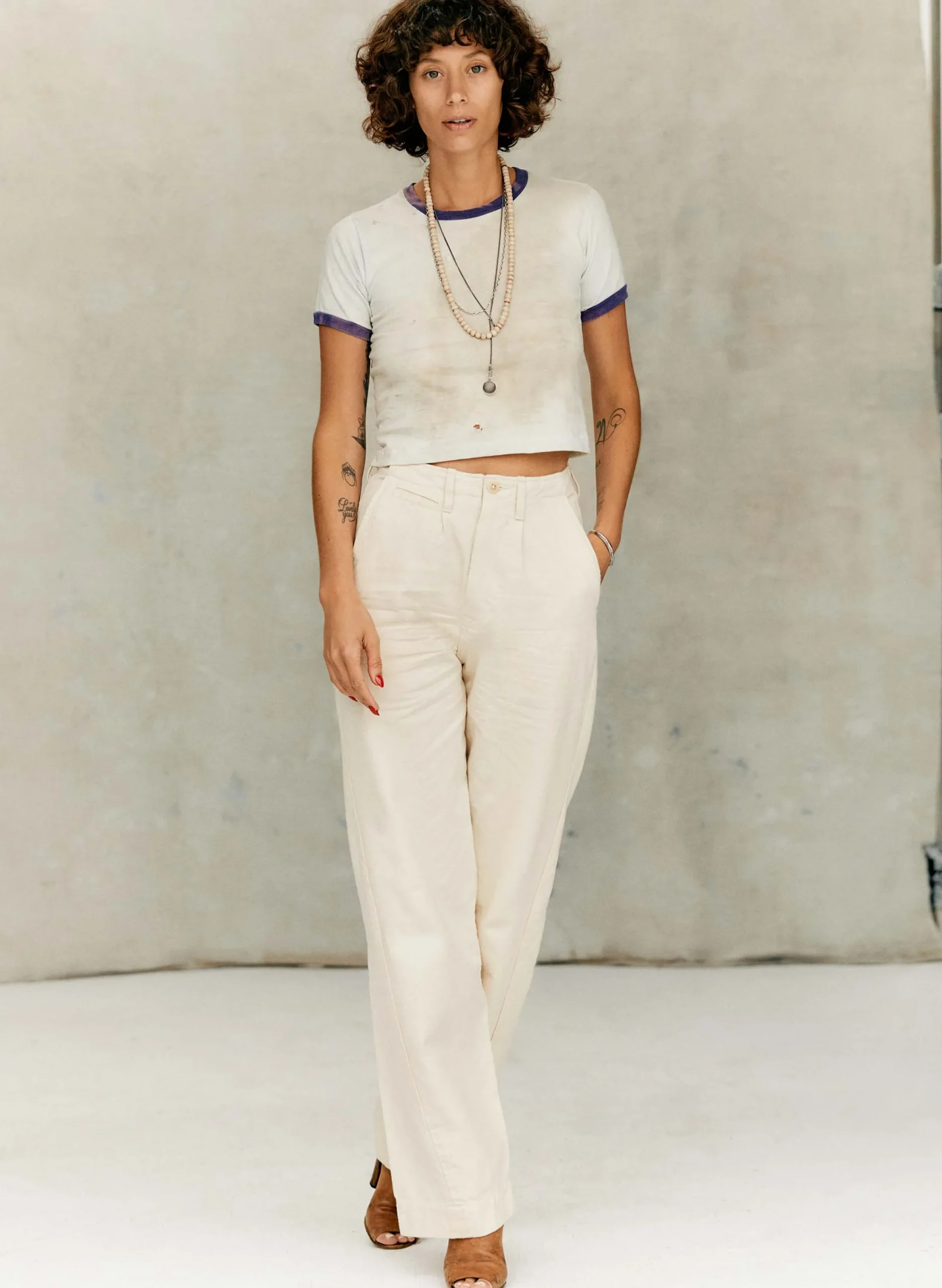 imogene + willie The Sonora Trouser In Natural Canvas|Women Pants & Shorts