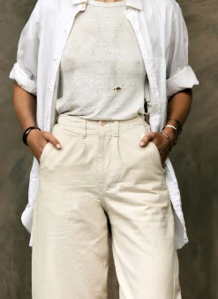 imogene + willie The Sonora Trouser In Natural Canvas|Women Pants & Shorts