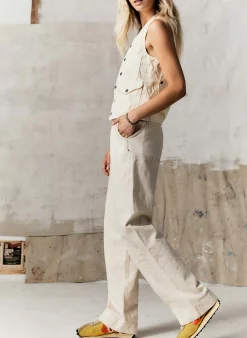 imogene + willie The Sonora Trouser In Natural Canvas|Women Pants & Shorts