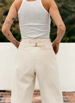 imogene + willie The Sonora Trouser In Natural Canvas|Women Pants & Shorts