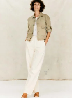 imogene + willie The Sonora Trouser In Natural Canvas|Women Pants & Shorts