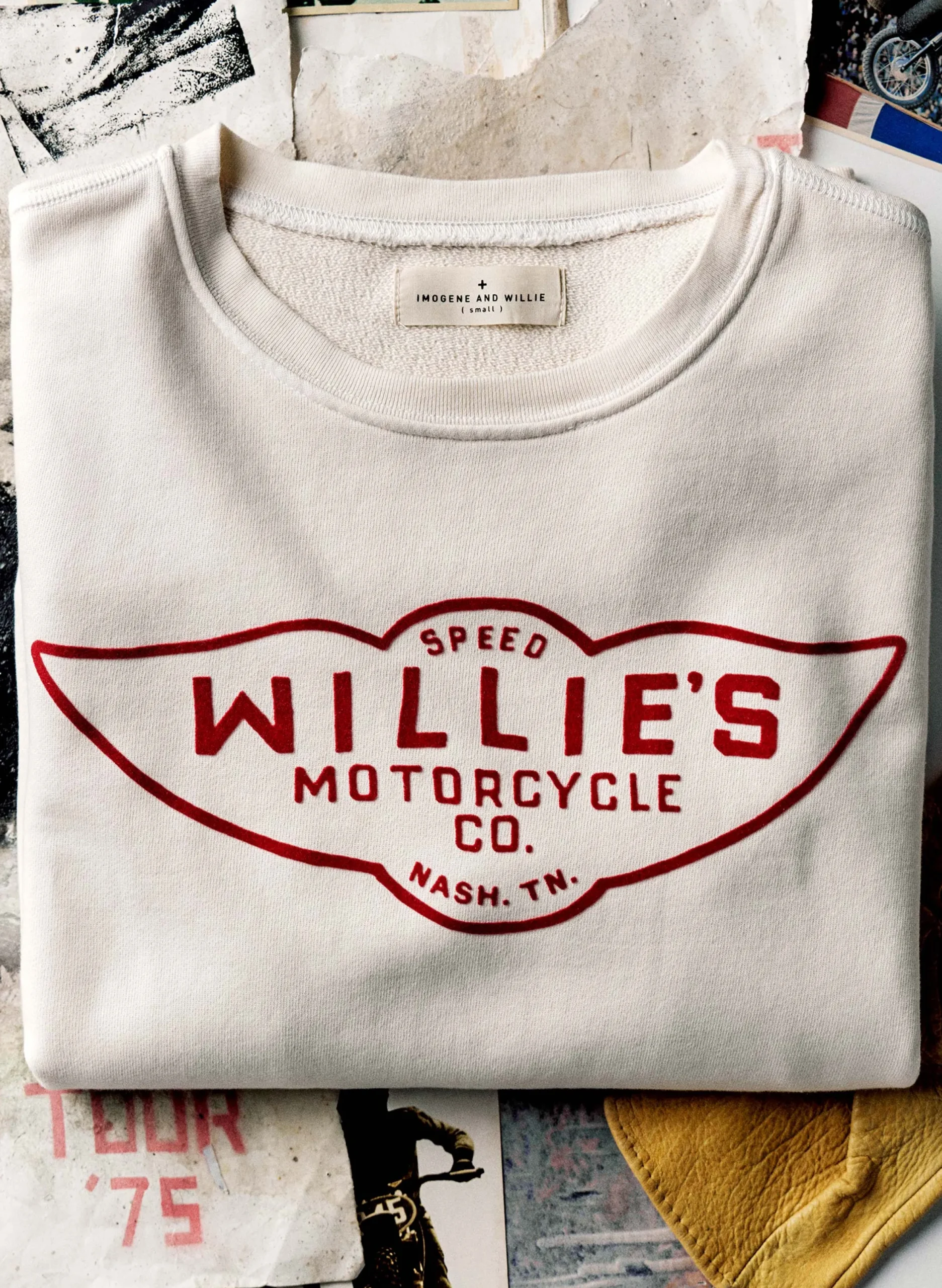 imogene + willie The "speedshop" Sweatshirt In Natural|Women Knits & Sweaters|Knits & Sweaters