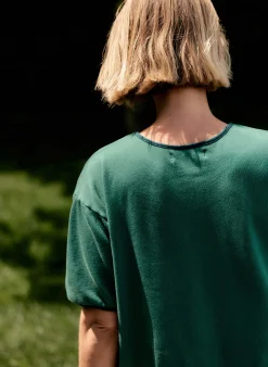 imogene + willie The S/s Ringer Sweatshirt In Fern|Women Knits & Sweaters