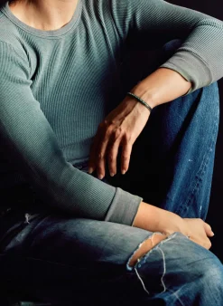 imogene + willie The Sunfaded Indigo Waffle Thermal|Women Knits & Sweaters