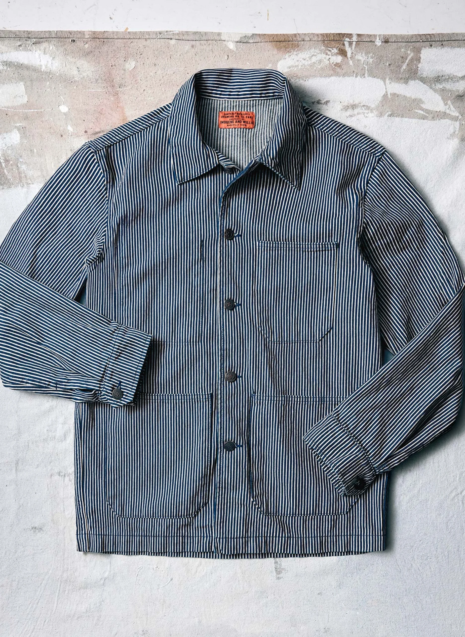 imogene + willie The Utility Coat In Hickory Stripe| Jackets