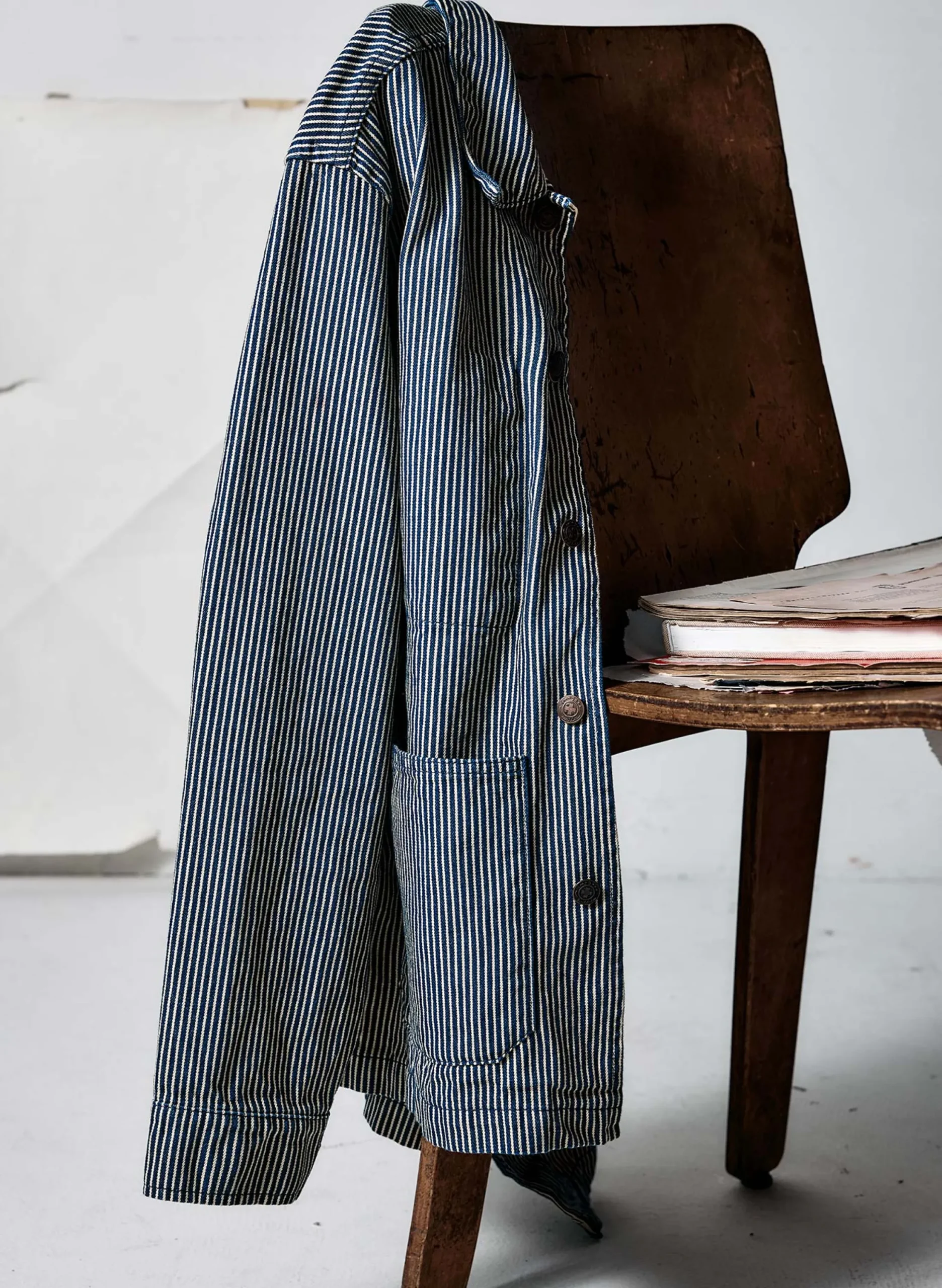 imogene + willie The Utility Coat In Hickory Stripe| Jackets