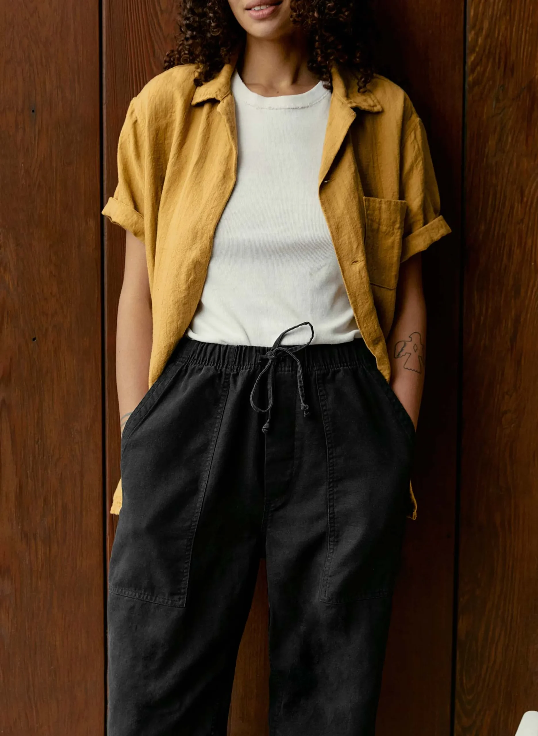 imogene + willie The Ventura Chore Pant In Faded Black|Women Pants & Shorts|Pants & Shorts