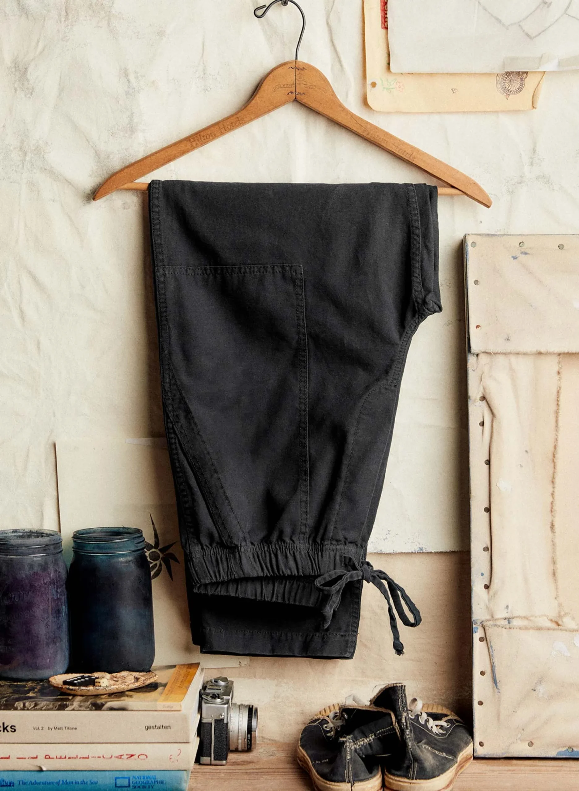 imogene + willie The Ventura Chore Pant In Faded Black|Women Pants & Shorts|Pants & Shorts