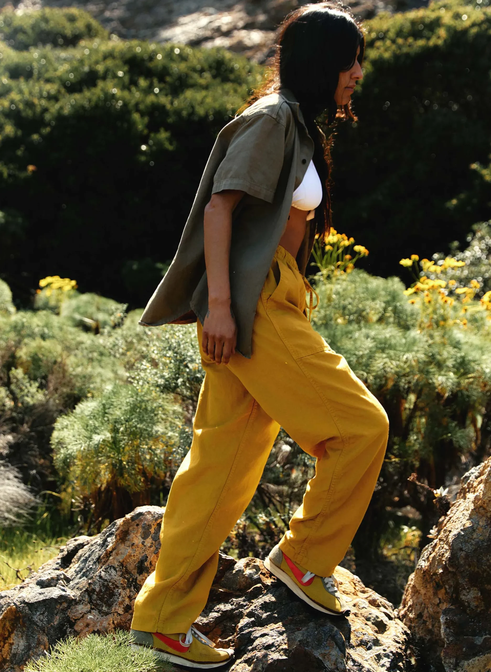 imogene + willie The Ventura Chore Pant In Chartreuse|Women Pants & Shorts|Pants & Shorts