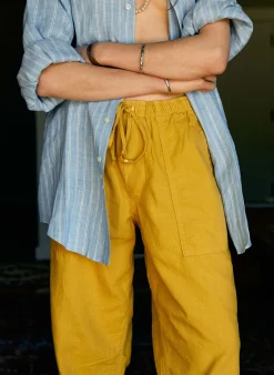 imogene + willie The Ventura Chore Pant In Chartreuse|Women Pants & Shorts|Pants & Shorts