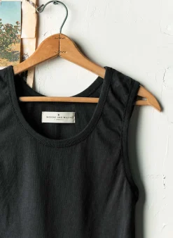 imogene + willie The Vintage Tank In Faded Black|Women Tees + Tanks