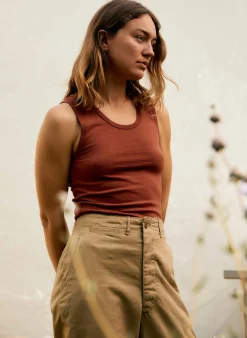 imogene + willie The Vintage Tank In Sienna|Women Tees + Tanks