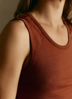 imogene + willie The Vintage Tank In Sienna|Women Tees + Tanks