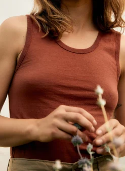 imogene + willie The Vintage Tank In Sienna|Women Tees + Tanks