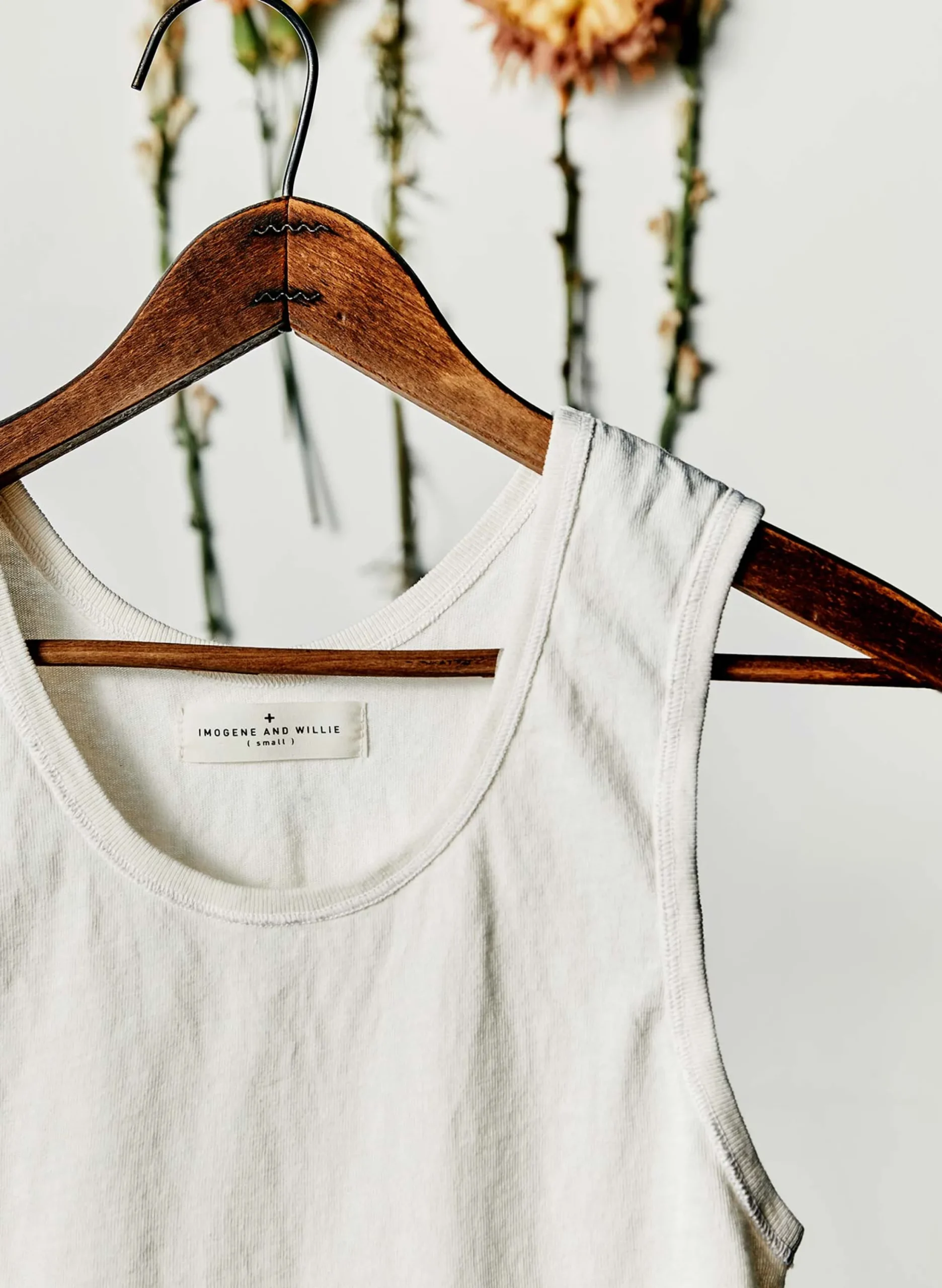 imogene + willie The Vintage Tank In Washed White|Women Tees + Tanks