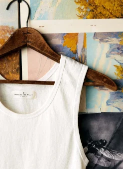 imogene + willie The Vintage Tank In Washed White|Women Tees + Tanks