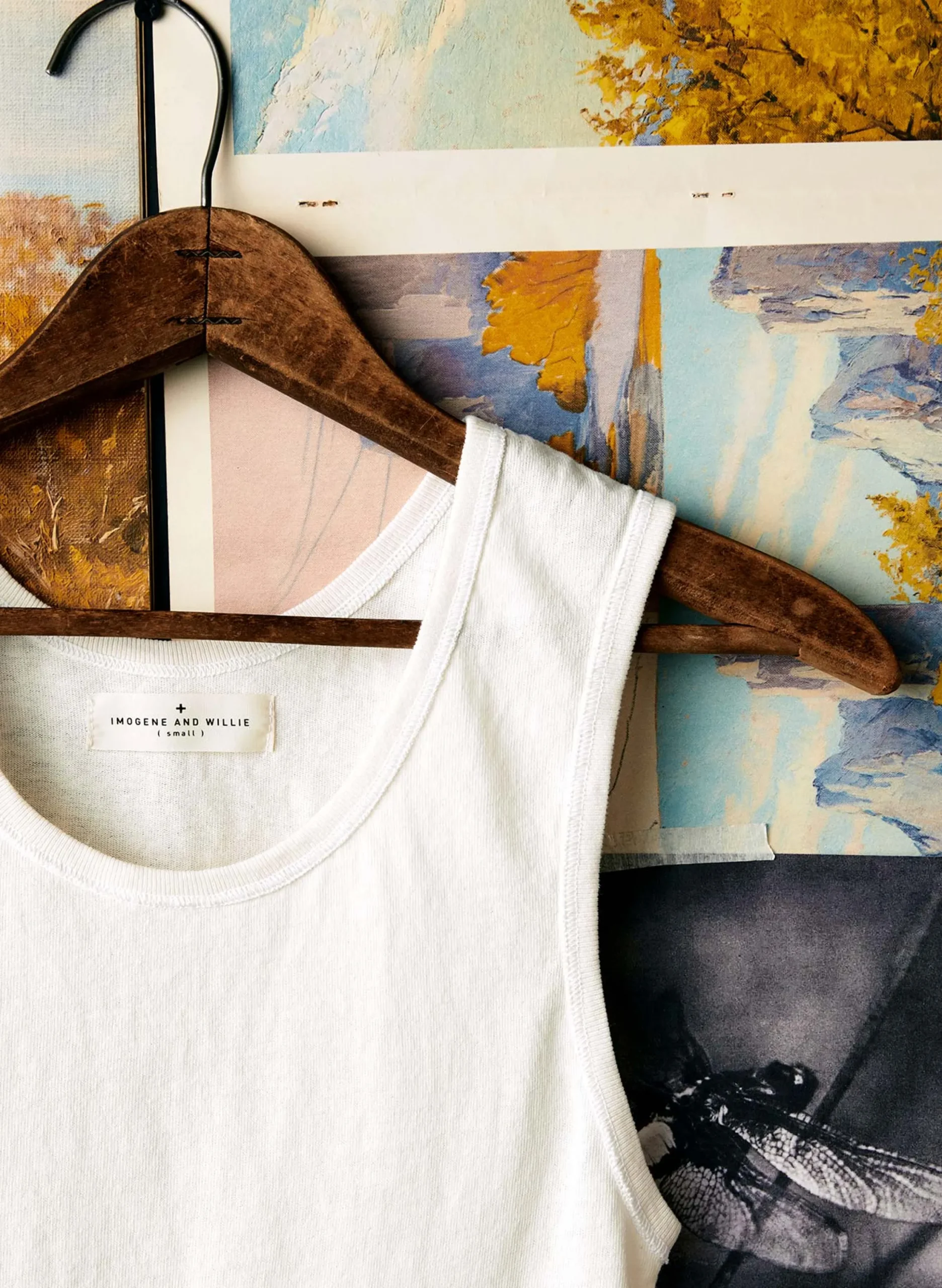 imogene + willie The Vintage Tank In Washed White|Women Tees + Tanks