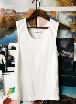 imogene + willie The Vintage Tank In Washed White|Women Tees + Tanks