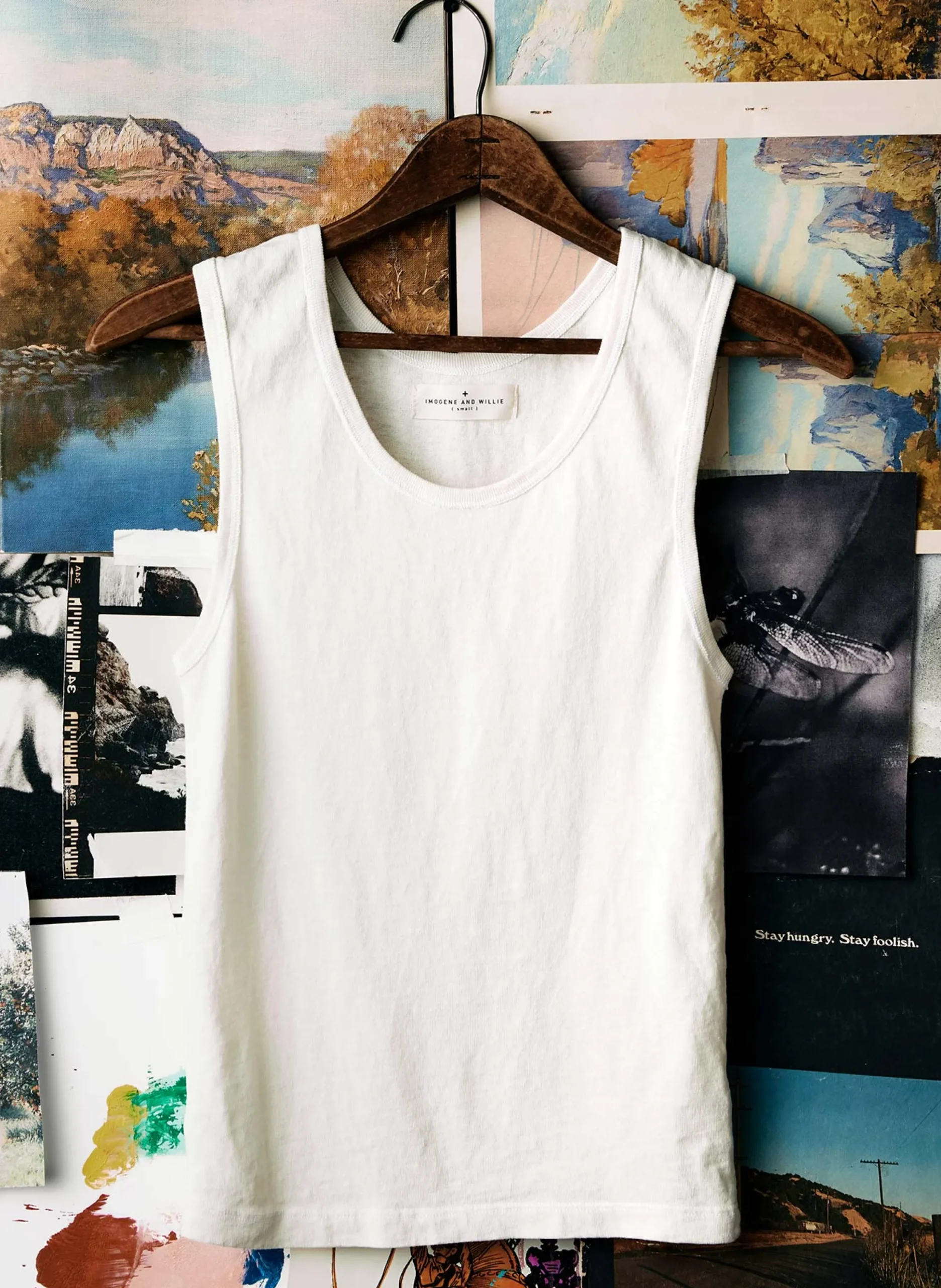 imogene + willie The Vintage Tank In Washed White|Women Tees + Tanks