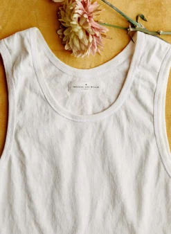 imogene + willie The Vintage Tank In Washed White|Women Tees + Tanks