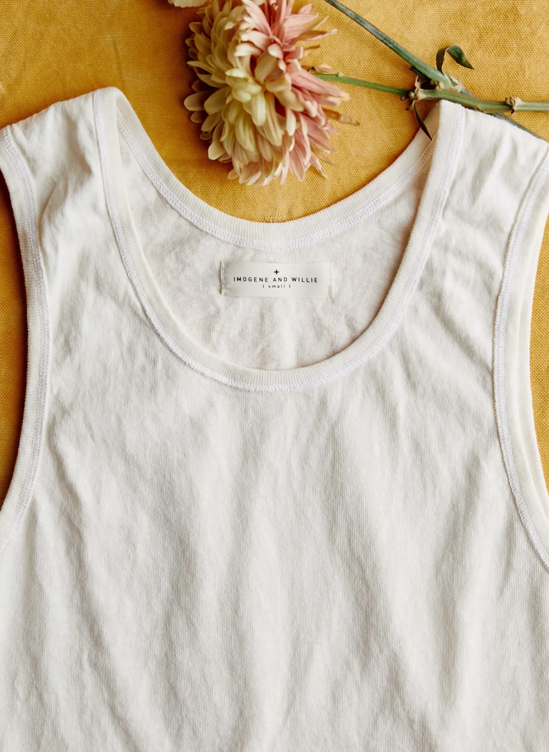 imogene + willie The Vintage Tank In Washed White|Women Tees + Tanks