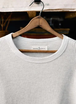 imogene + willie The Waffle Thermal Crew In Ash|Women Knits & Sweaters