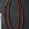 imogene + willie Vintage Red Trade Bead Necklace|Women Accessories|Accessories