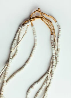 imogene + willie Vintage White Goomba Trade Bead Necklace|Women Accessories|Accessories