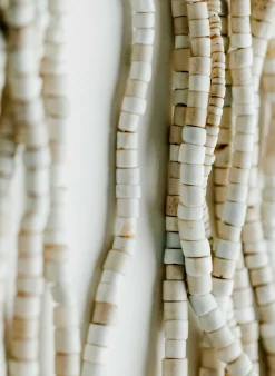 imogene + willie Vintage White Goomba Trade Bead Necklace|Women Accessories|Accessories