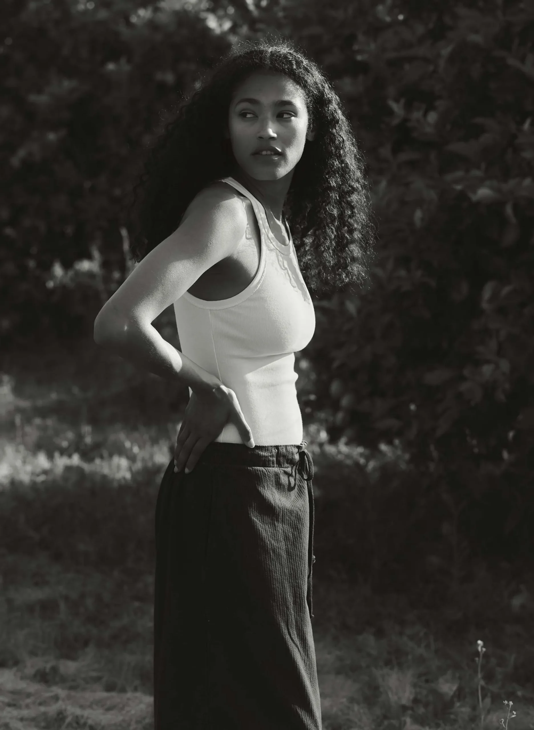 imogene + willie Vintage White Ribbed Racerback Tank|Women Tees + Tanks
